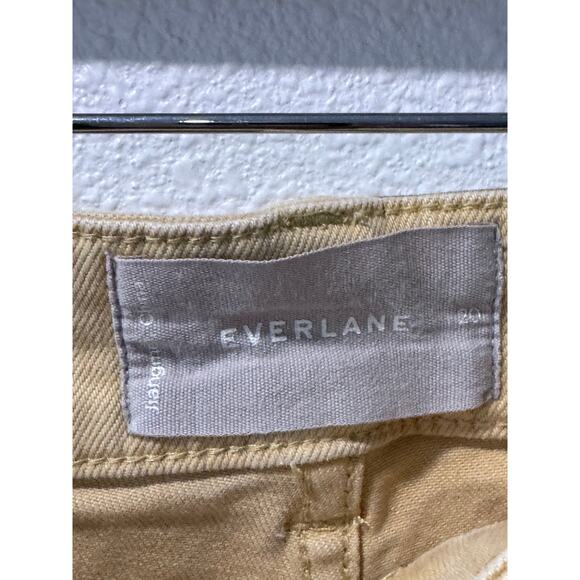 Everlane Yellow/Khaki Cropped Straight Pants size 20 - Picture 4 of 6